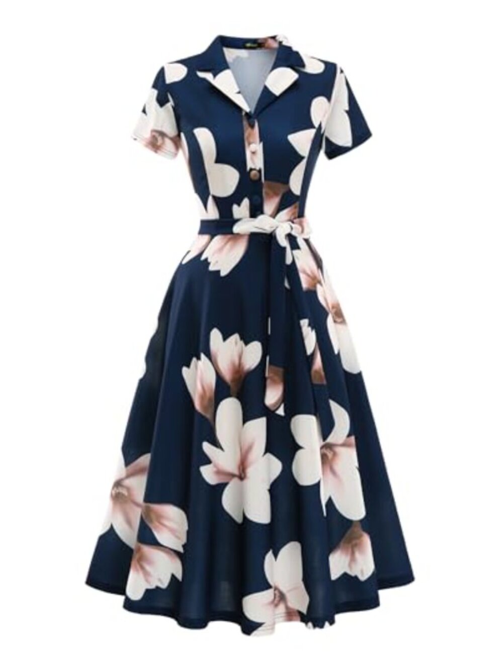 Vintage Tea Dress A-Line Swing Cocktail Party Church Casual